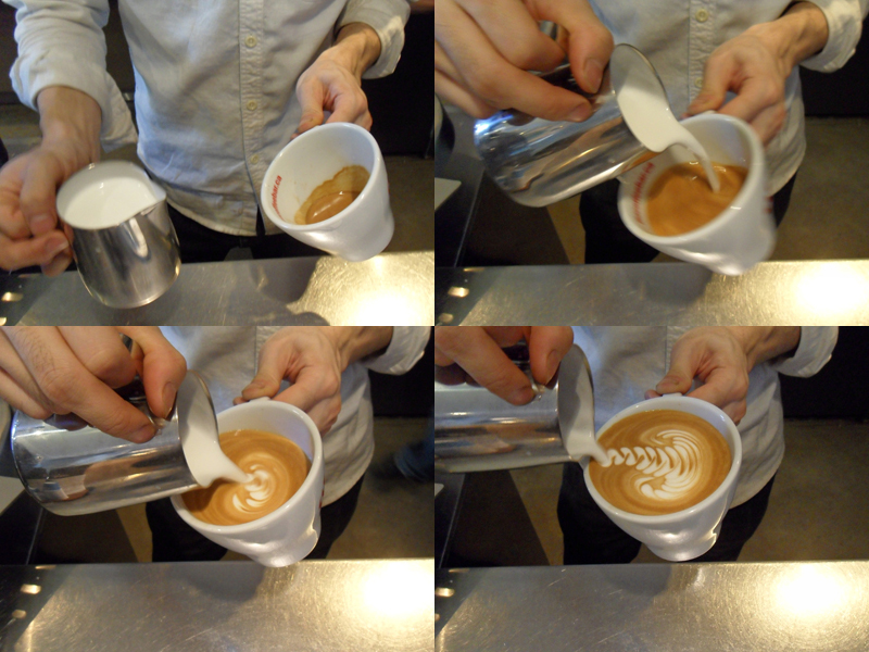 How to pour a latte